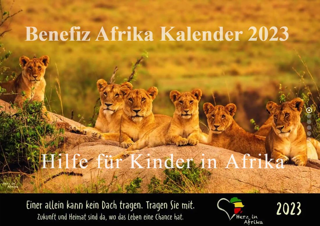 Benefiz Wandkalender &quot;Herz in Afrika 2023&quot;