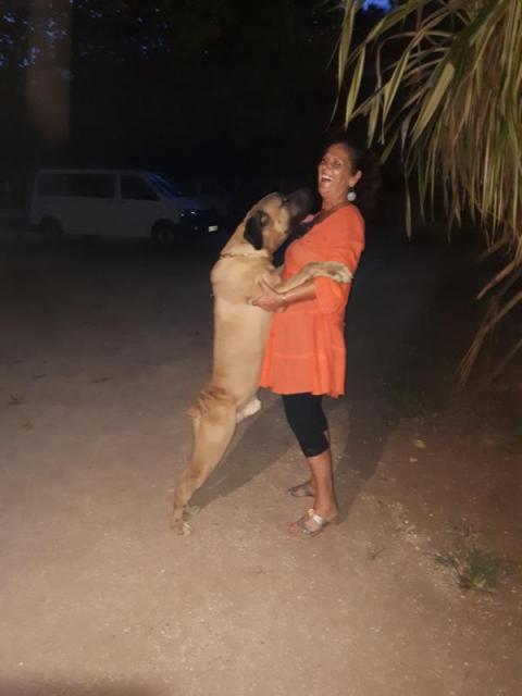 Mama Gudrun mit Bruno