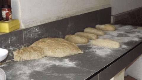 Brot wird gebacken