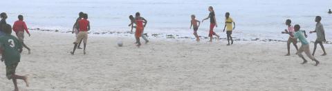 Beachfussball....