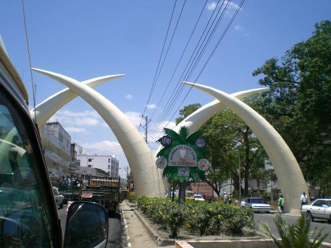 Das Wahrzeichen von Mombasa.....