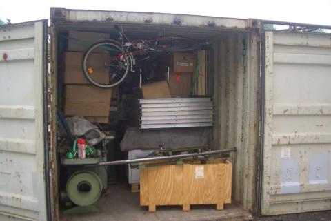 Container wird in Beckum geladen.....