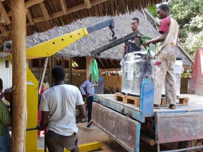 Arrival of the batteries for the new solar plant