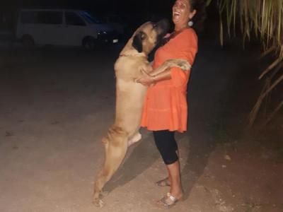 Mama Gudrun mit Bruno