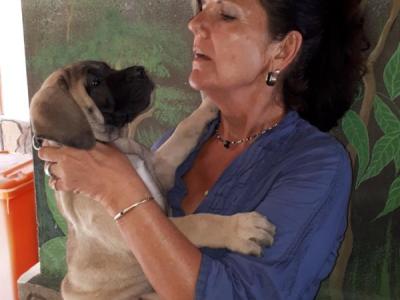 Mama Gudrun mit Bruno