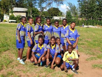 das Mädchenfußballteam