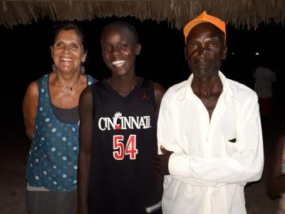 Joseph with his father and Mama Gudrun