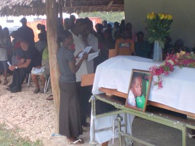 Samuels Beerdigung