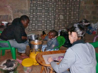 Abendessen wird gekocht