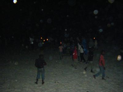 um Mitternacht am Strand