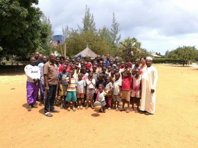 officials visiting the children`s village