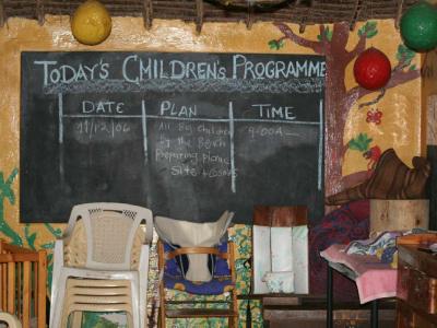 Der Aufenthaltsraum im Kinderhaus von Nice-View I .....