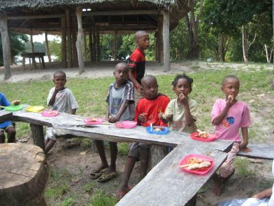 Picknick auf der Farm