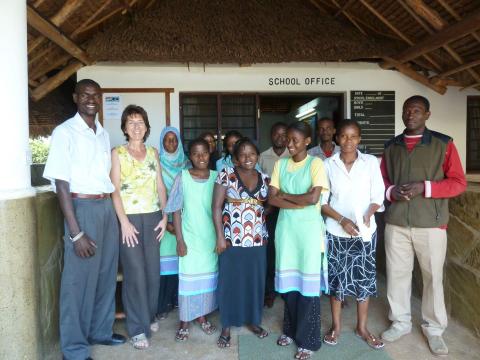 Teacher and staff of the school