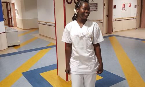 Mwanasha im Krankenhaus Krumbach