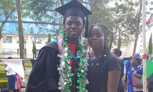 Haji with his sister Mwanasha