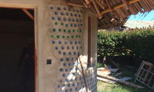 House made from bottles