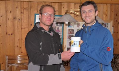 Spendenübergabe Marcel Dürr &amp; Christian Rabus