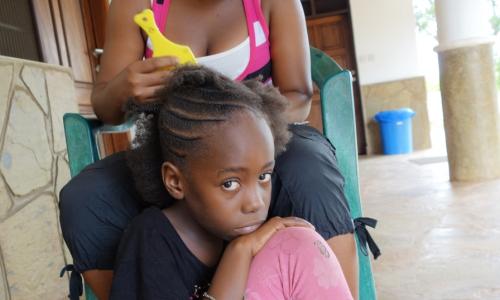 Wochenendaktivitäten -Haarpflege-