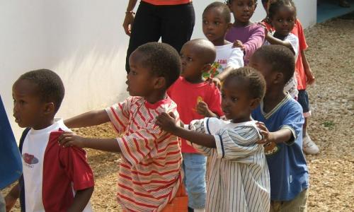 eine Kindergartengruppe in Nice-View II....