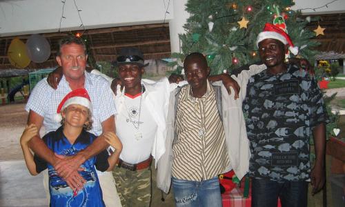 Papa Edi, Pascal, Francis, Haji &amp; Msaka (Arbeiter der Farm)