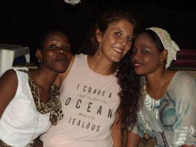 Denise mit Mwanasha big und Mwanasha small