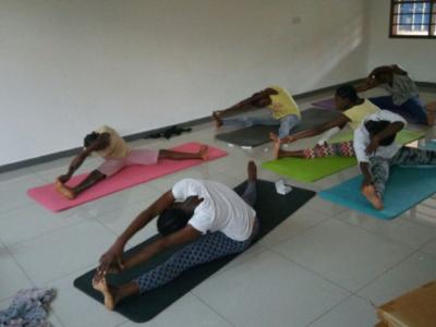 our girls excercising