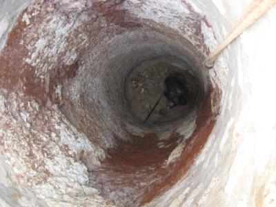 November 2008: Bau eines Brunnens in Nice View II November 2008: Bau eines Brunnens in Nice View II