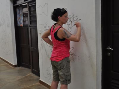 April 2010: Malaktion im Mädchenhaus Nice View II April 2010: Malaktion im Mädchenhaus Nice View II